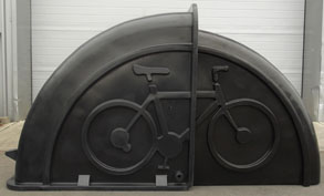 Black type bike shel