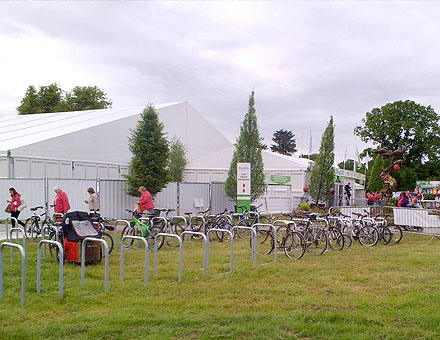 Arba bicycle parking at Bloom Garden festival