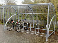 Arba - Curved Bicycle Shelter